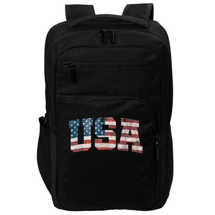 Us Flag 4th Of July Usa Flag American Flag Impact Tech Backpack