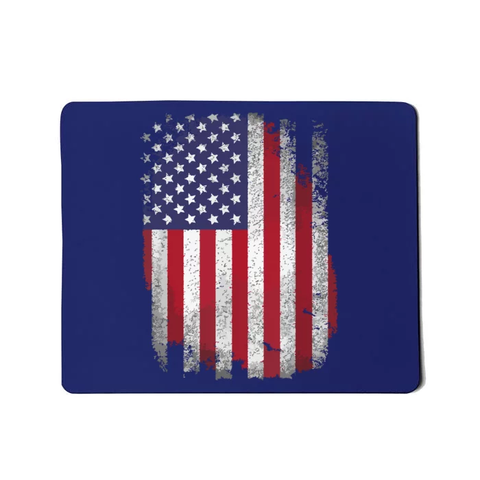 Usa Flag 4th July American Red White Blue Star Stripes 4 Day Mousepad