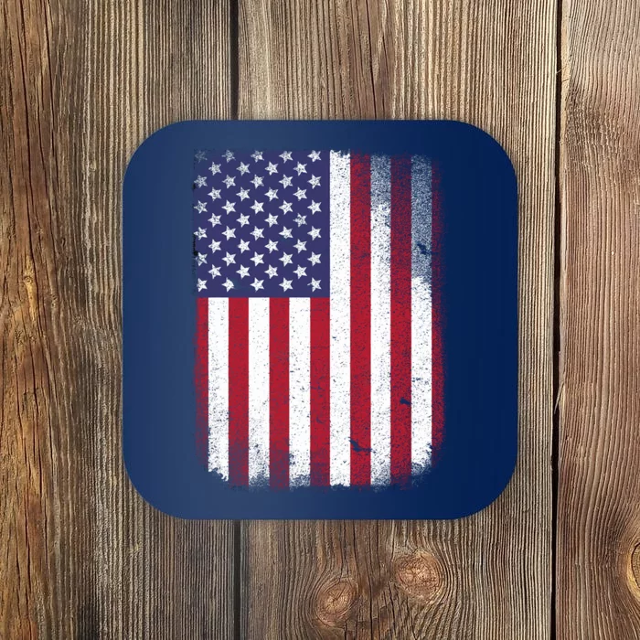 Usa Flag 4th July American Red White Blue Star Stripes 4 Day Coaster