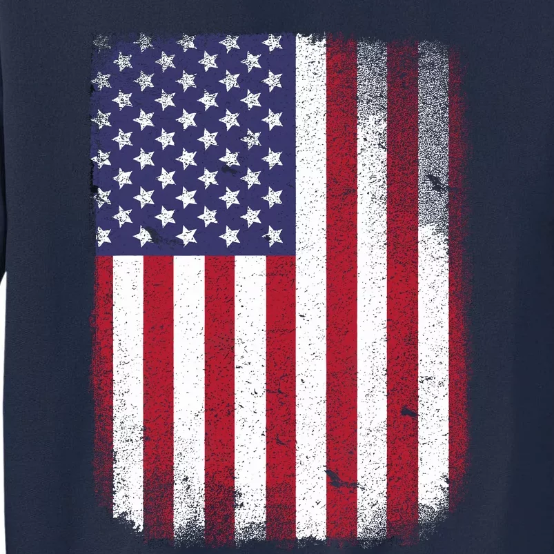 Usa Flag 4th July American Red White Blue Star Stripes 4 Day Tall Sweatshirt