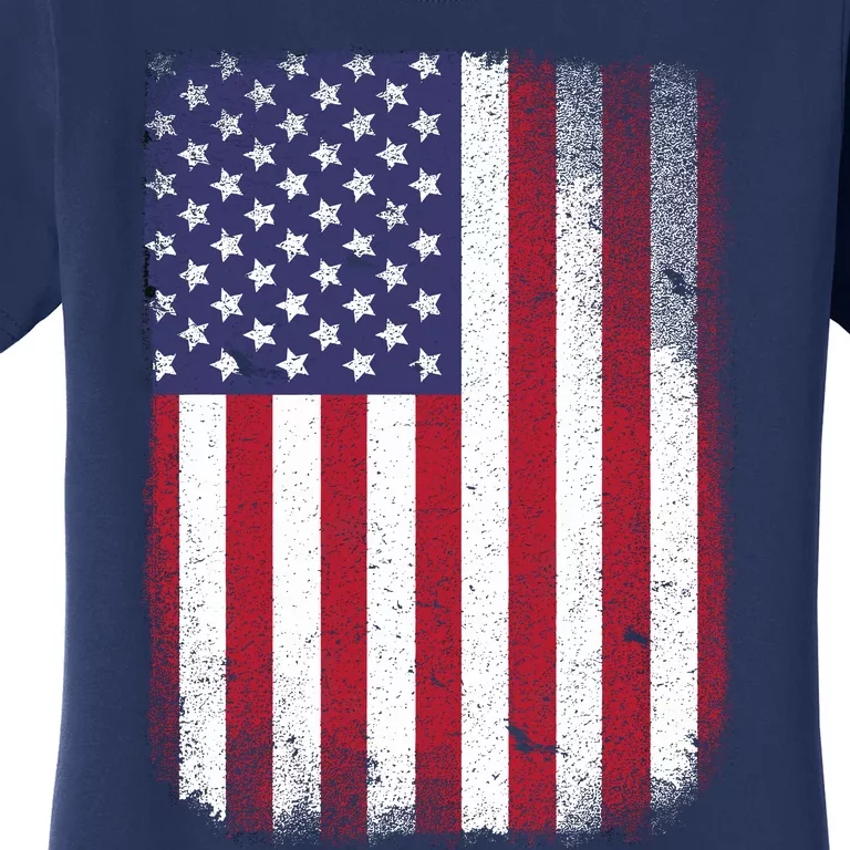 Usa Flag 4th July American Red White Blue Star Stripes 4 Day Women's T-Shirt