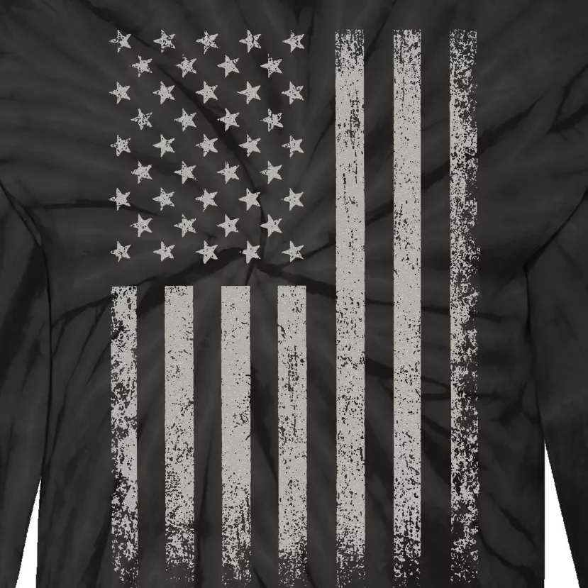 USA Flag American Flag United States Of America 4th Of July Tie-Dye Long Sleeve Shirt