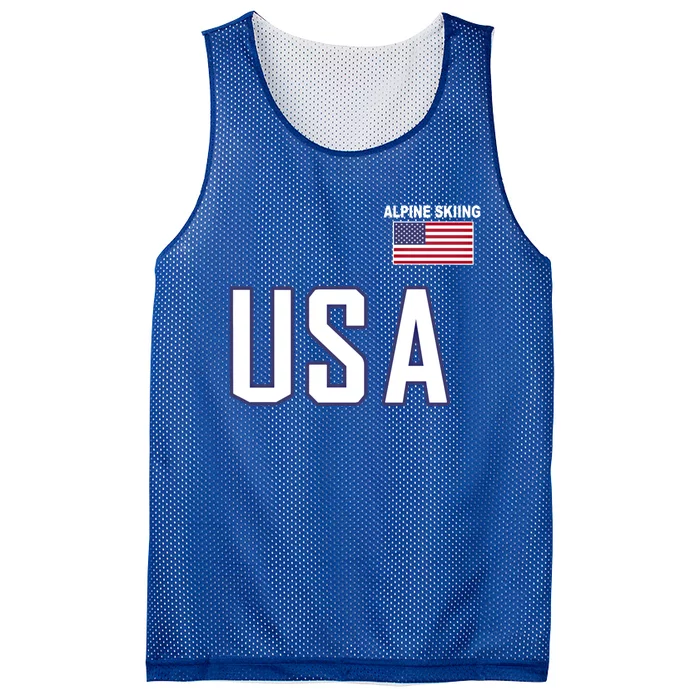 Usa Flag Alpine Skiing Gift Pocket Nordic Ski Jersey Mesh Reversible Basketball Jersey Tank