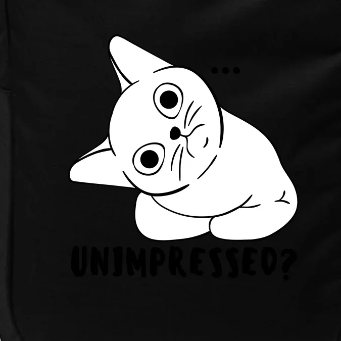 Unimpressed Funny Angry Cat Impact Tech Backpack