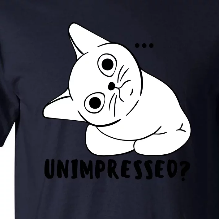 Unimpressed Funny Angry Cat Tall T-Shirt