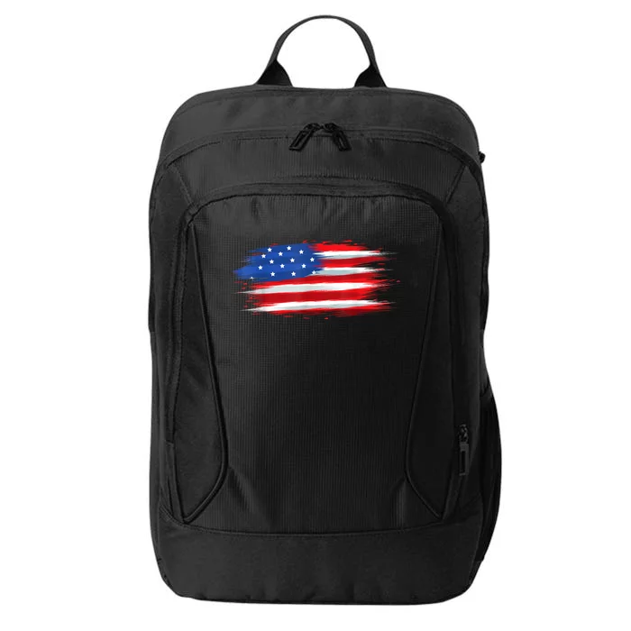 USA Flag American Flag United States Of America 4th Of July City Backpack