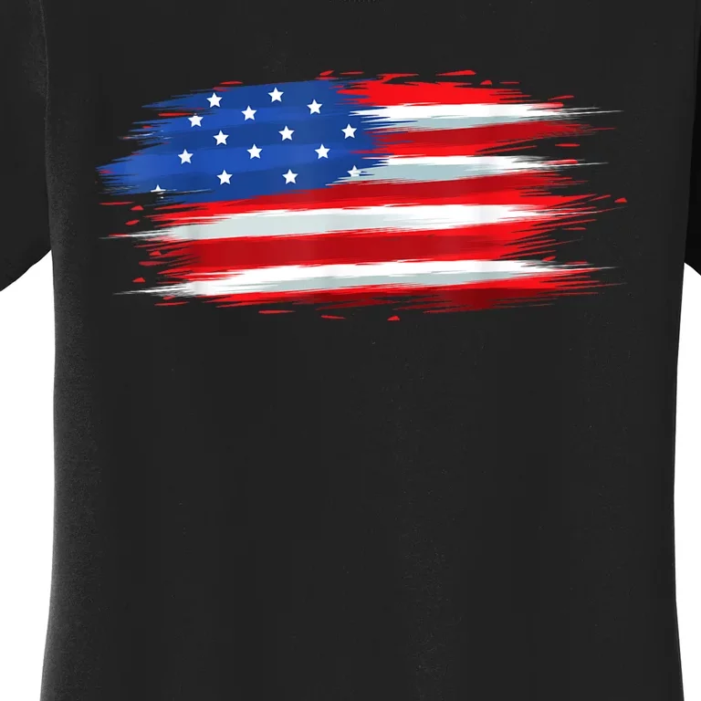 USA Flag American Flag United States Of America 4th Of July Women's T-Shirt