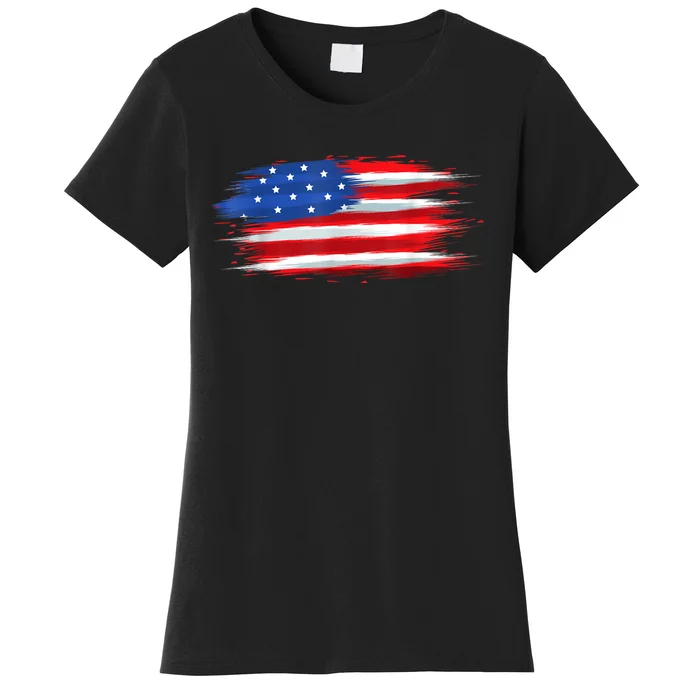 USA Flag American Flag United States Of America 4th Of July Women's T-Shirt