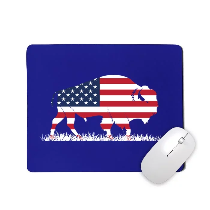 Usa Flag American Buffalo Cool Gift Mousepad