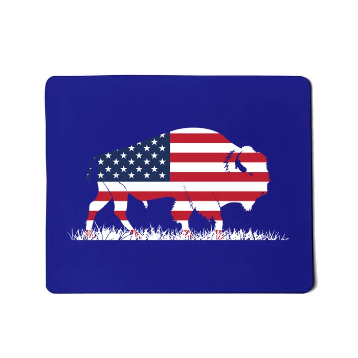 Usa Flag American Buffalo Cool Gift Mousepad