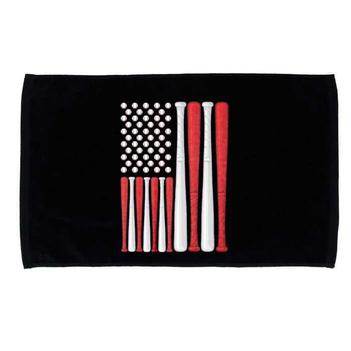 Usa Flag American Baseball Flag Vintage Baseball Flag 4th Of July Microfiber Hand Towel