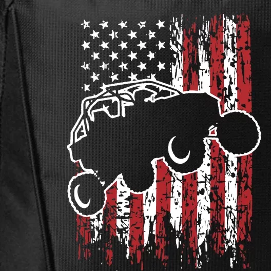 US Flag ATV Side By Side Rider UTV July 4th Offroad Riding City Backpack