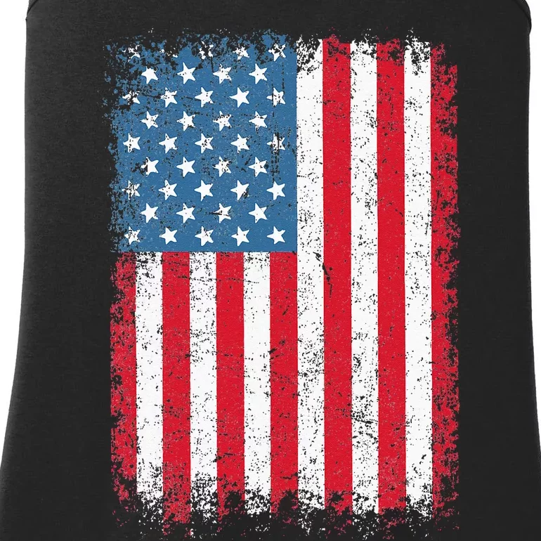 USA Flag American Flag United States Of America 4th Of July Ladies Essential Tank