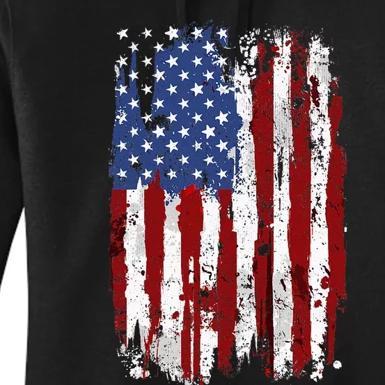 Usa Flag American Flag United States Of America Women's Pullover Hoodie