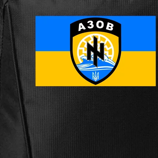 Ukraine Flag Azov Battalion A30B Shield Special Forces City Backpack