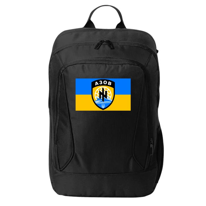 Ukraine Flag Azov Battalion A30B Shield Special Forces City Backpack