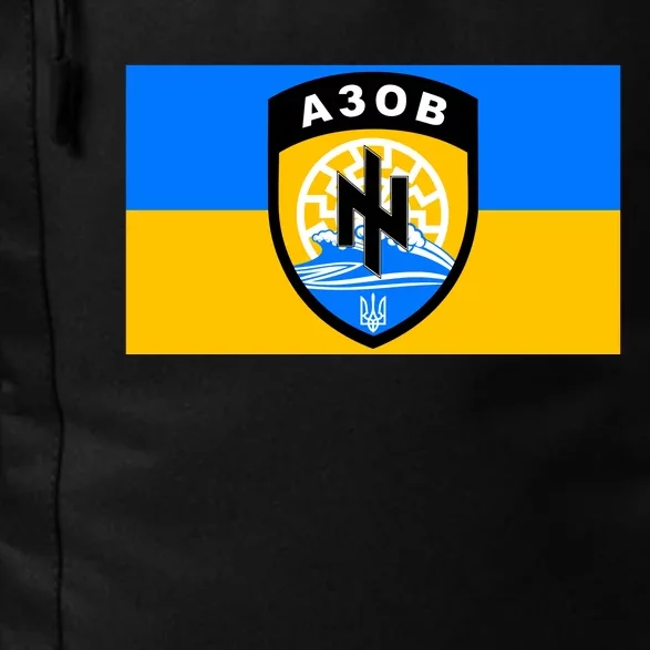 Ukraine Flag Azov Battalion A30B Shield Special Forces Daily Commute Backpack