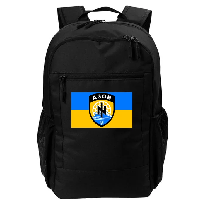 Ukraine Flag Azov Battalion A30B Shield Special Forces Daily Commute Backpack