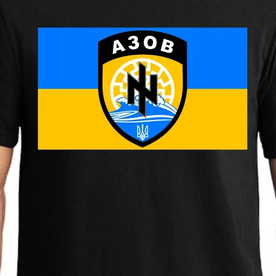 Ukraine Flag Azov Battalion A30B Shield Special Forces Pajama Set