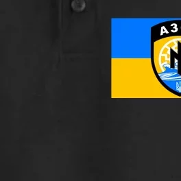 Ukraine Flag Azov Battalion A30B Shield Special Forces Dry Zone Grid Performance Polo