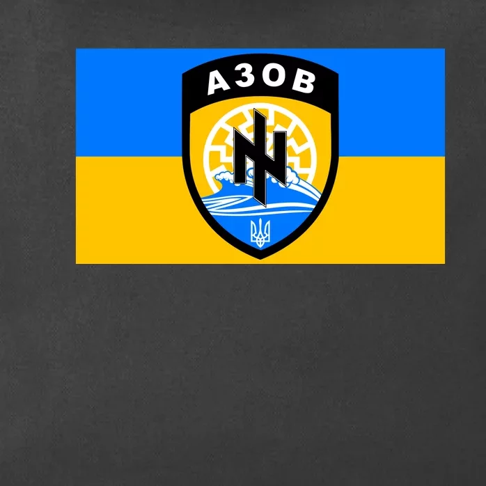 Ukraine Flag Azov Battalion A30B Shield Special Forces Zip Tote Bag