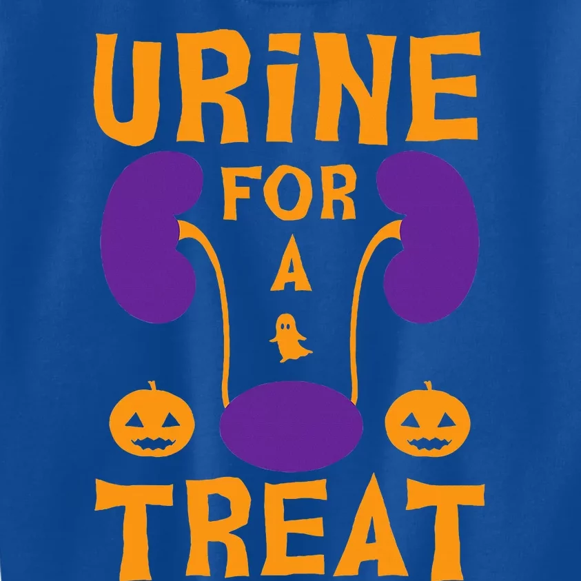 Urine For A Treat Candy Funny Halloween Urologist Joke Kids Sweatshirt