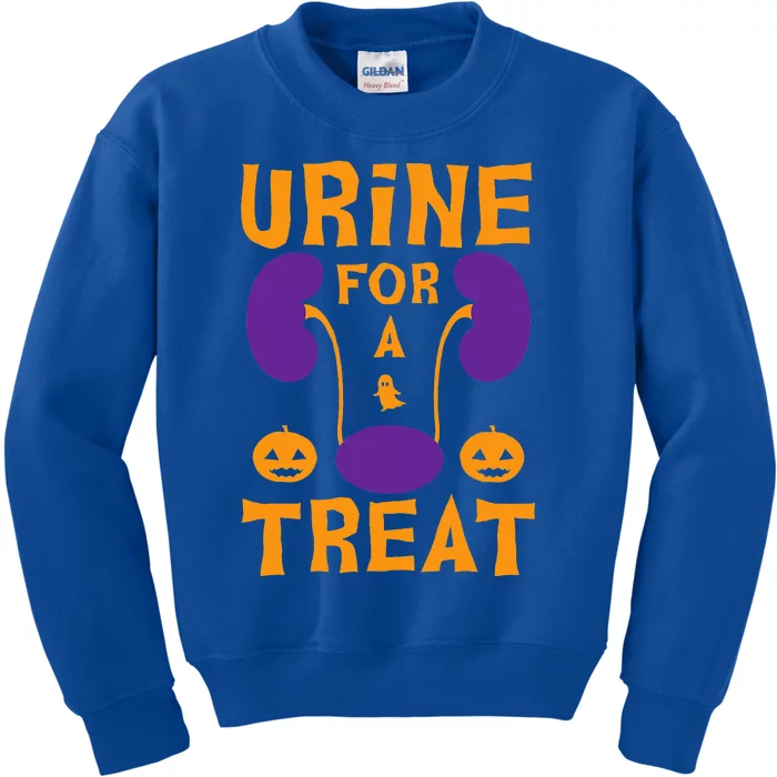 Urine For A Treat Candy Funny Halloween Urologist Joke Kids Sweatshirt