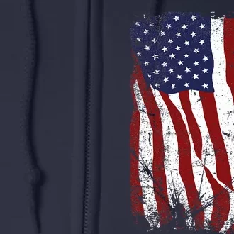 USA Flag American Flag United States Of America 4th Of July Full Zip Hoodie