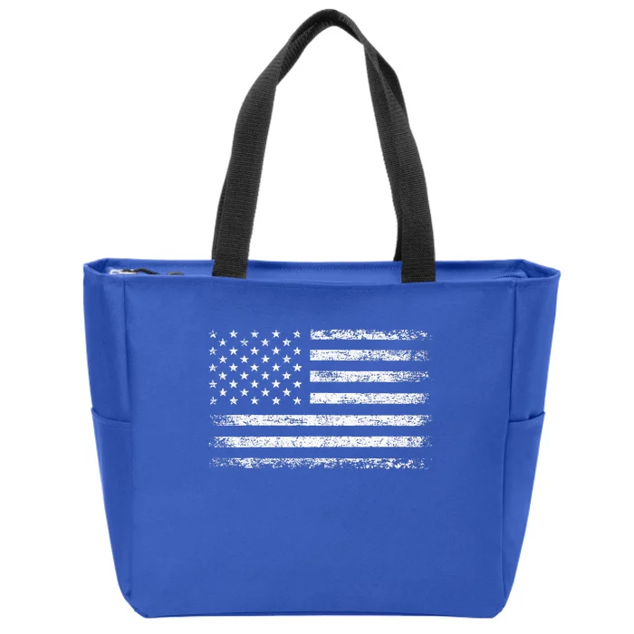 Usa Flag American Flag United States Of America Zip Tote Bag