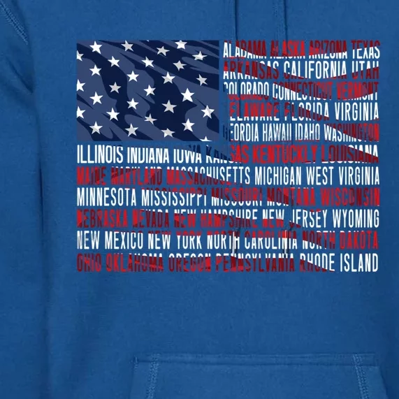 Usa Flag American Veterans Day Military Army Soldier Gift Premium Hoodie