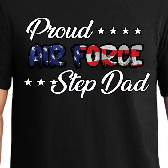 Us Flag Bold Proud Air Force Step Dad Gift Pajama Set