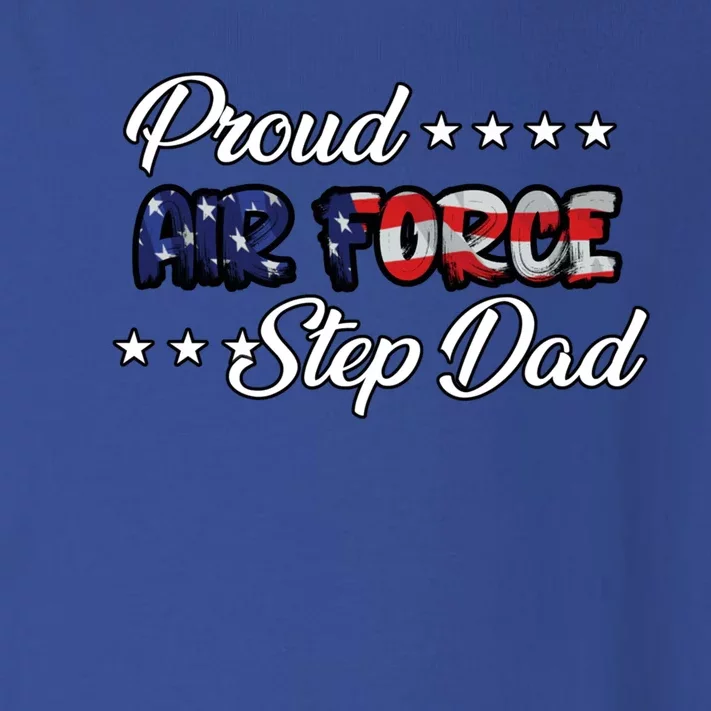 Us Flag Bold Proud Air Force Step Dad Gift Toddler Long Sleeve Shirt