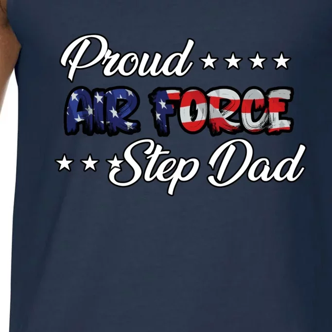 Us Flag Bold Proud Air Force Step Dad Gift Comfort Colors® Tank Top