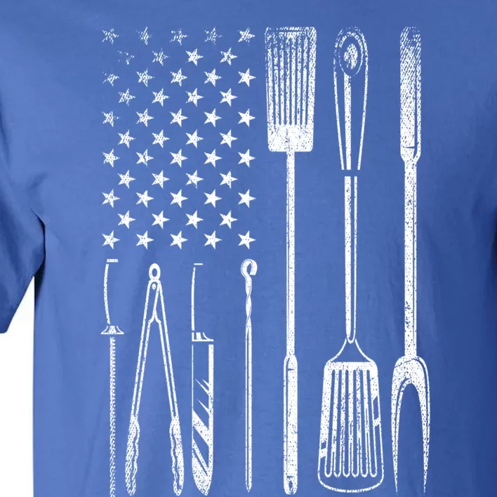 Usa Flag Barbecue Cute Gift Tall T-Shirt