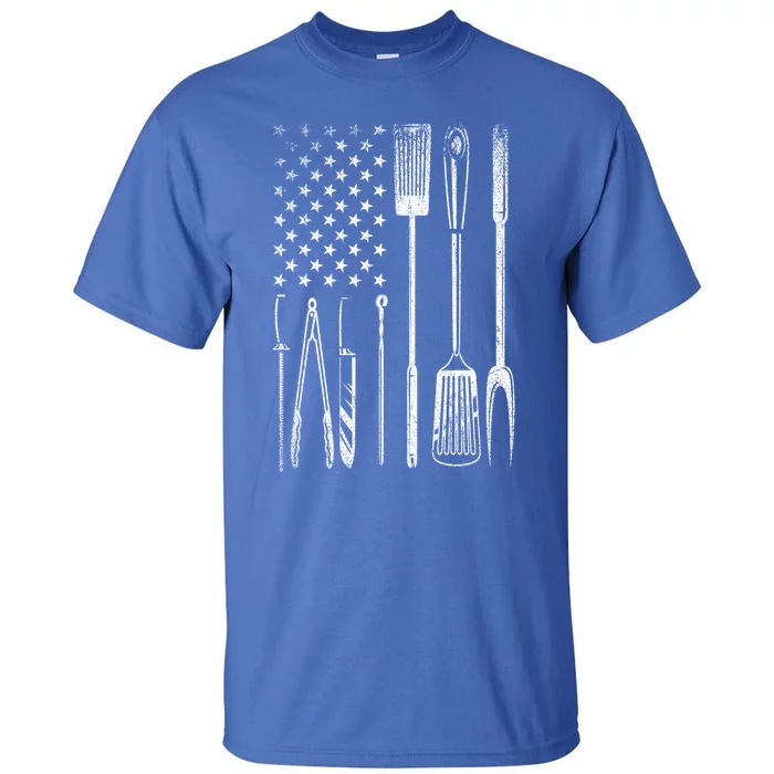 Usa Flag Barbecue Cute Gift Tall T-Shirt