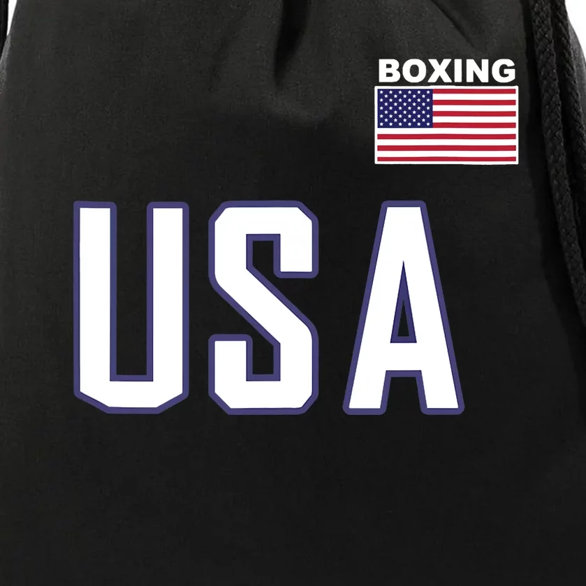 USA Flag Boxing Cool Boxer Training Equipment Drawstring Bag