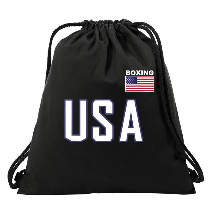 USA Flag Boxing Cool Boxer Training Equipment Drawstring Bag