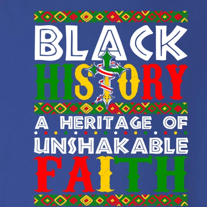 Unshakeable Faith Black History Month African Christian Gift Toddler Long Sleeve Shirt