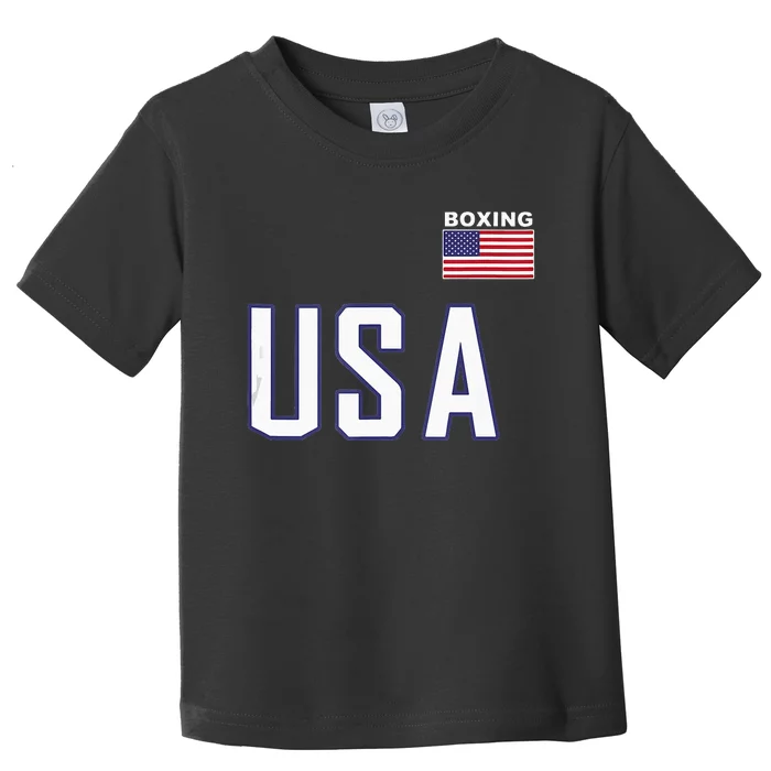 USA Flag Boxing Cool Boxer Training Equipment Men Women Toddler T-Shirt