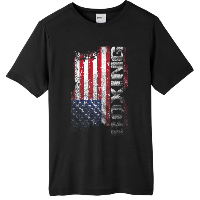 USA Flag Boxing  Boxer Gift ChromaSoft Performance T-Shirt