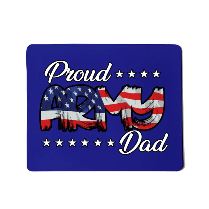 Us Flag Bold Proud Army Dad Cool Gift Mousepad