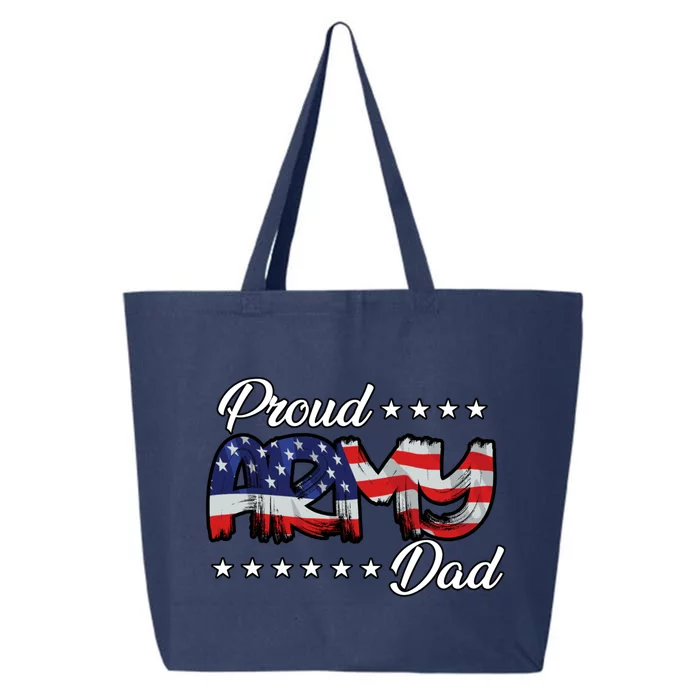 Us Flag Bold Proud Army Dad Cool Gift 25L Jumbo Tote