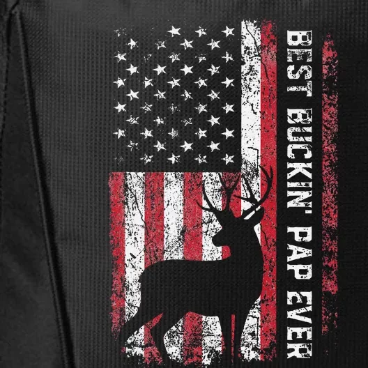 USA Flag Best Buckin Pap Ever Deer Hunting Fathers Day City Backpack