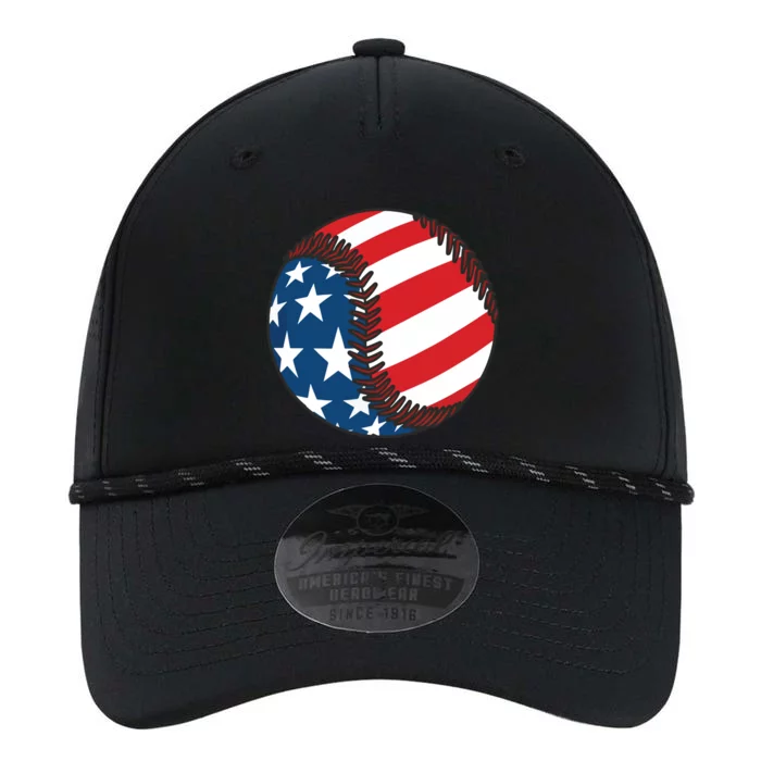 USA Flag Baseball Ball Sport Lover Gifts Idea Unisex Performance The Dyno Cap