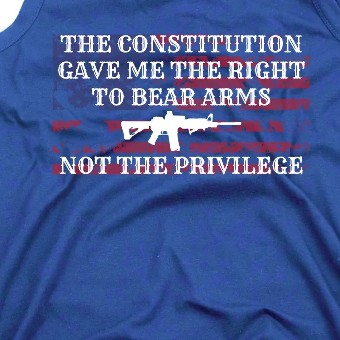 Usa Flag Constitution 2a Tee Right Not The Privilege Gift Tank Top