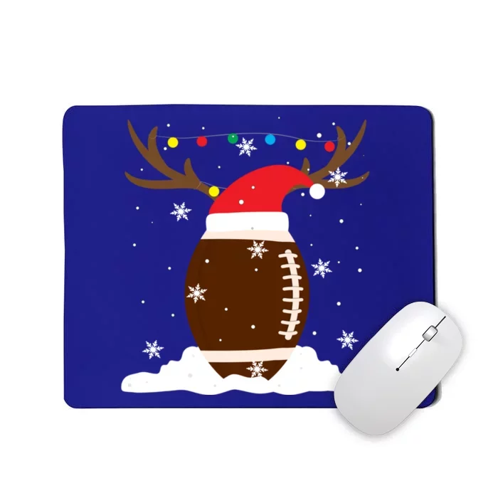 Usa Football Christmas Winter Reindeer Gift Mousepad