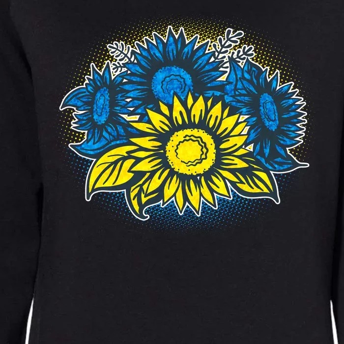 Ukrainian Flag Colors Sunflowers Stand With Ukraine Womens California Wash Sweatshirt