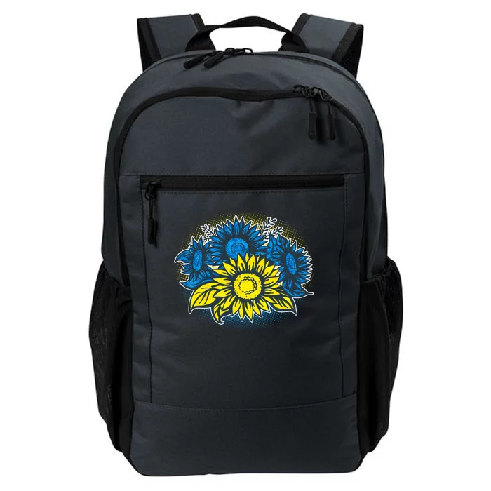 Ukrainian Flag Colors Sunflowers Stand With Ukraine Daily Commute Backpack