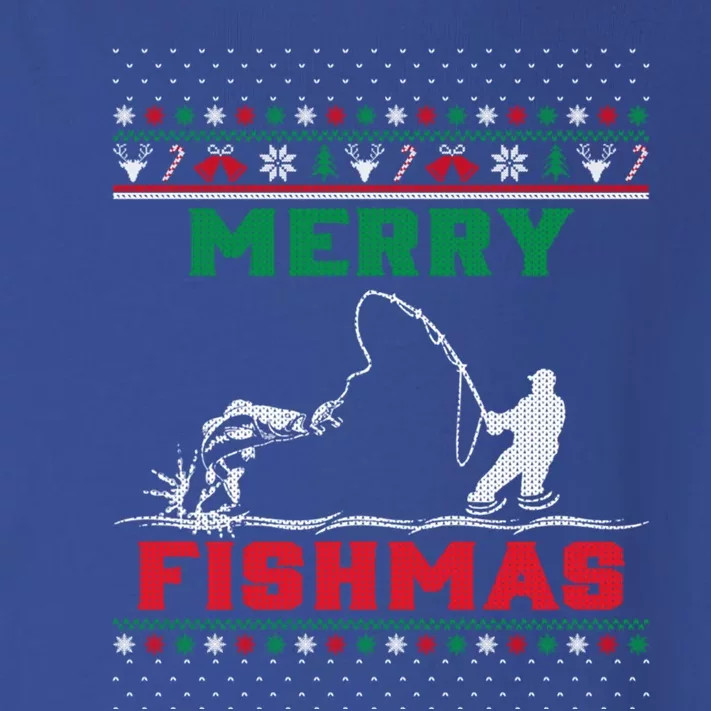 Ugly Fishing Christmas Merry Fishmas Fish Fisher Xmas Gift Toddler Long Sleeve Shirt