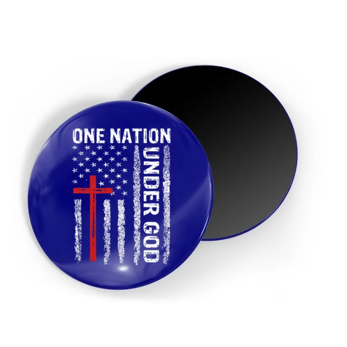 USA Flag Christian Faith Family Freedom Magnet